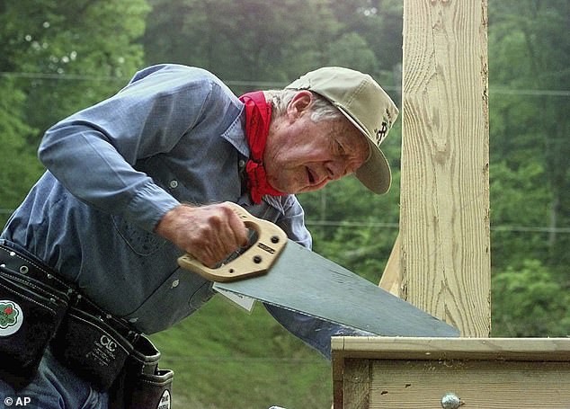 Carter worked with Habitats for Humanity to build homes for those in need, even in his old age