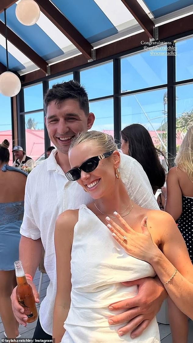 Victor and Taylah looked to the moon to celebrate their impending nuptials with friends and family at Kirra Beach House in the Gold Coast suburb of Coolangatta.