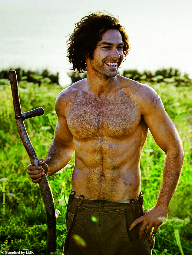 Aidan Turner as Captain Ross in Poldark, a program King Charles reportedly watched