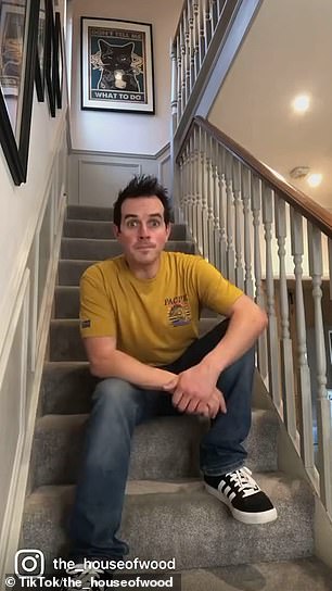 One of Dom's most popular videos shows him redoing the hallway and, specifically, the staircase.