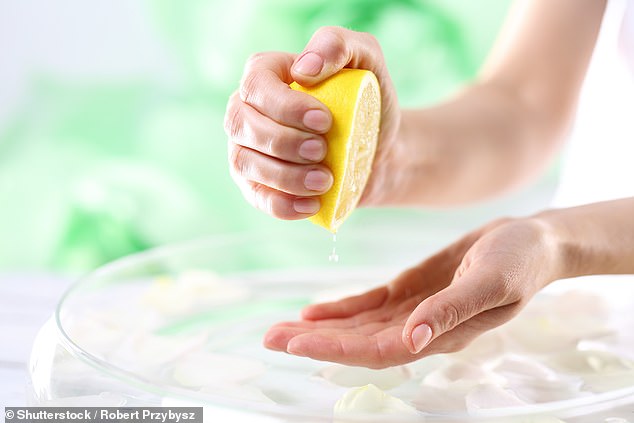 Shower doors can get quite dirty over time. Fortunately, you don't need harsh cleaning chemicals to get them shiny again. Simply cut a lemon in half and dip it in salt before using it to scrub your doors. Stock image used