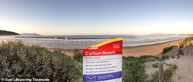 Carlton Beach is patrolled more frequently, but is known for having dangerous currents at one end.