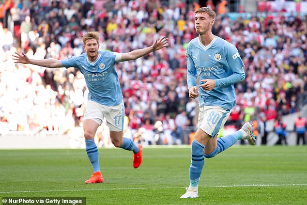 Cole Palmer (right) has become one of the Premier League's best players since leaving City.