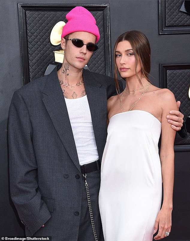 Hailey and Justin welcomed their son Jack Blues Bieber in August and shared a sweet click of his feet while his mom cradled him.