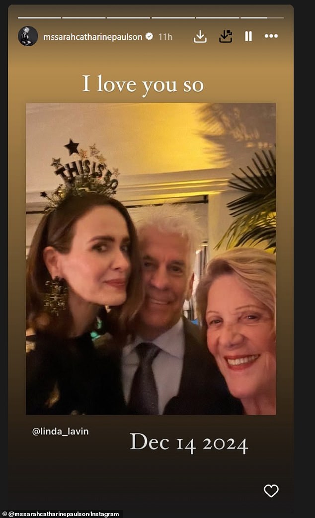 One of the photos Paulson shared appeared to have been taken at her recent 50th birthday party, which Lavín attended.