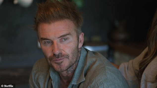 The fan frenzy over Posh and Becks has skyrocketed since Beckham was one of the most popular shows on the streaming service worldwide last year; In the photo David appears in the television program.