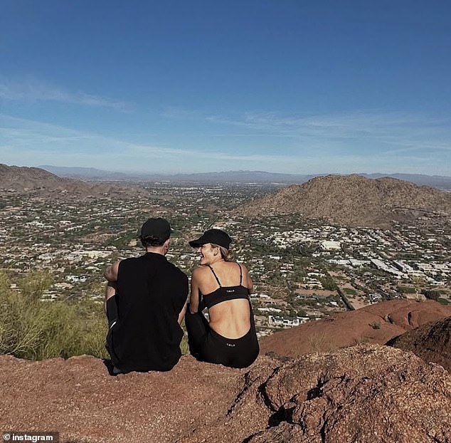 Ashley has been in a relationship with her artist boyfriend George, 17 years her junior, since last November, and the couple have enjoyed holidays together in Dubai and Italy.