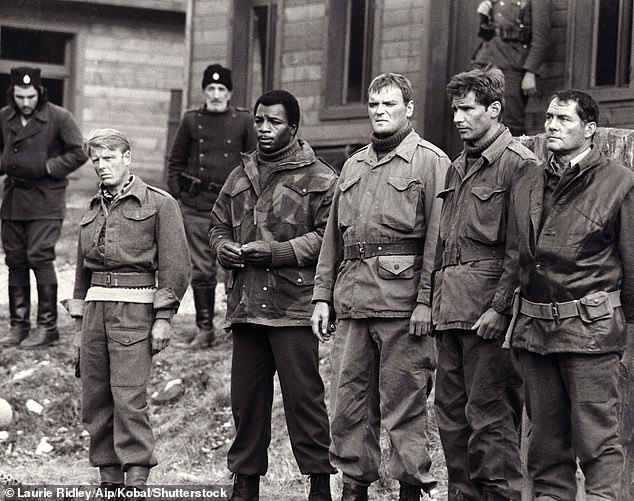 Photographed in the 1978 film Force Ten by Navarone LR Edward Fox, Carl Weathers, Angus Macinnes, Harrison Ford, Robert Shaw, Angus Macinnes