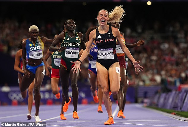 Keely Hodgkinson awarded an MBE after winning the women's 800 meters at the Olympics