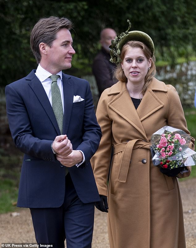 Princess Beatrice and her husband Edoardo Mapelli Mozzi. Her pregnancy prevented her from flying abroad for Christmas, leaving her with a difficult choice between her father Andrew, home alone, or her uncle Charles.