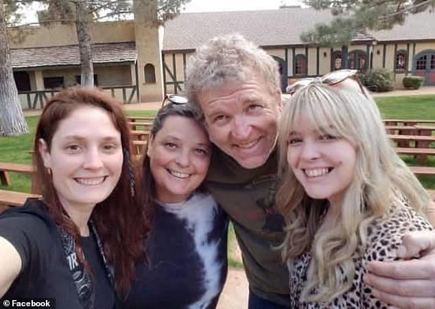 Paul Clifford, 53, is said to be a loyal family man. He is pictured with his wife and two daughters, Sabrina and Samantha