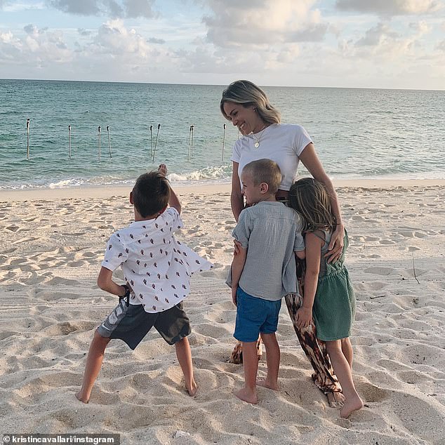 They are parents to sons Camden, 12, and Jaxon, 10, and daughter Saylor, nine.