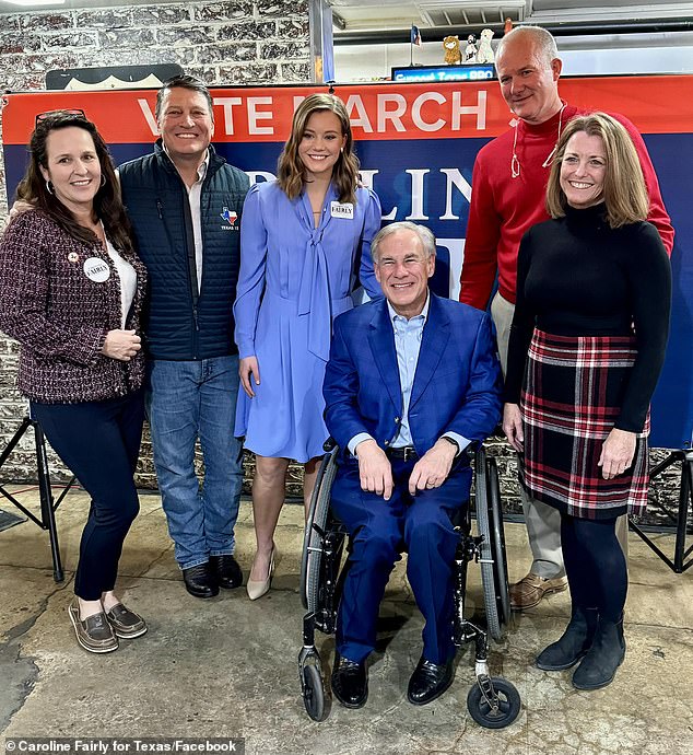 The Fairly family with Texas Governor Greg Abbott. Fairly says of his fortune: “Cheryl and I don't really believe what we have is ours. We think God has given it to us as stewards. And so, when we decide to do things with it, I think we'll just take care of it the way he asked us to.”