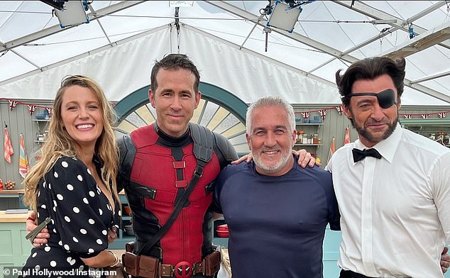 The Great British Bake Off judge, 58, formed an unlikely friendship with Hollywood star Blake, 37, last year after she revealed she and Ryan were fans of the show.