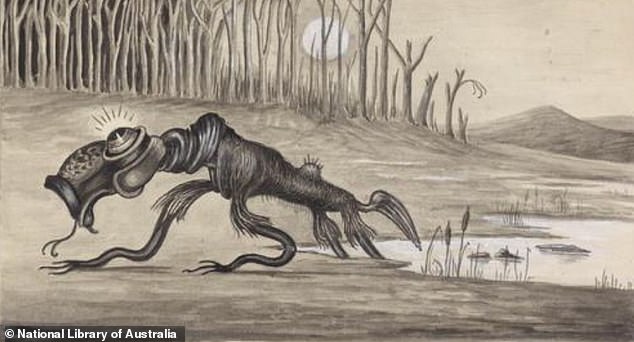 There are varied descriptions of the folklore monster accompanied by gruesome details of its calls and behaviors.