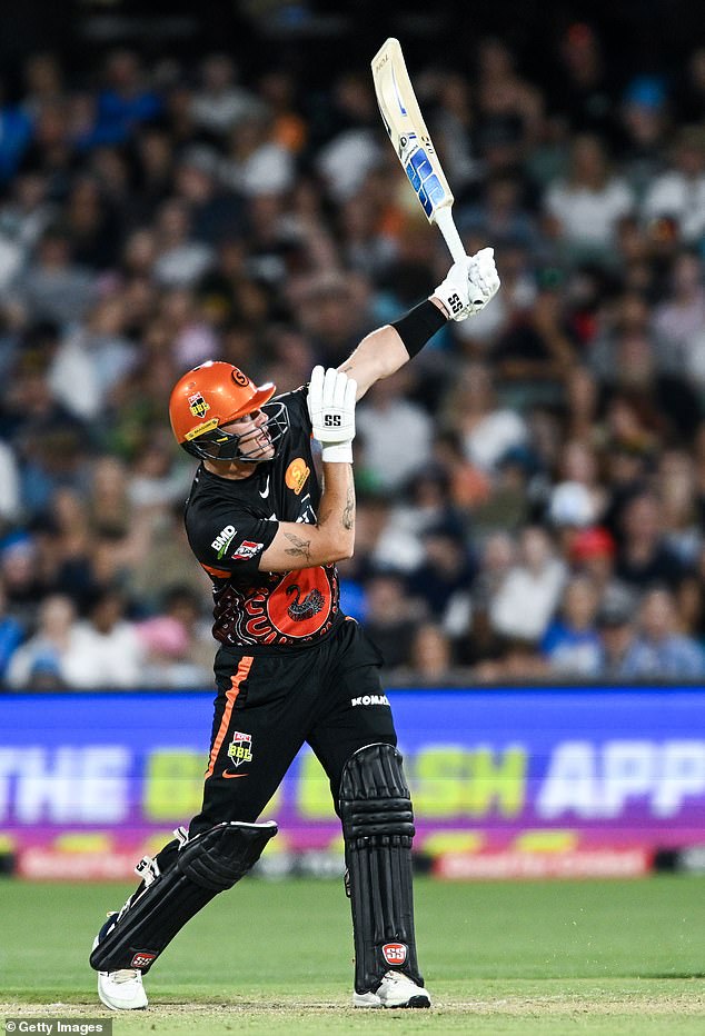 Allan powered his way to a half-century, the highest individual score of the match to help the Scorchers win by seven wickets.