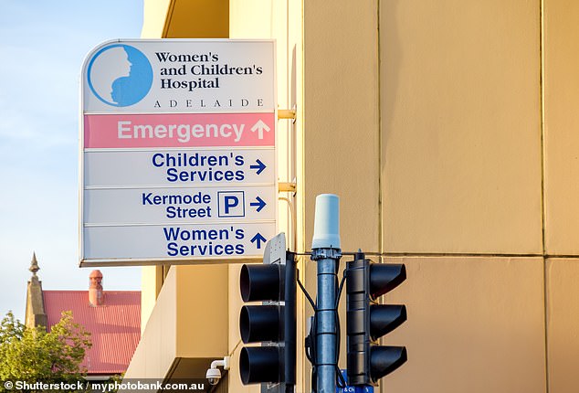 The 11-year-old girl attended the gender clinic at Adelaide Women's and Children's Hospital (pictured) where she was diagnosed with gender dysphoria.