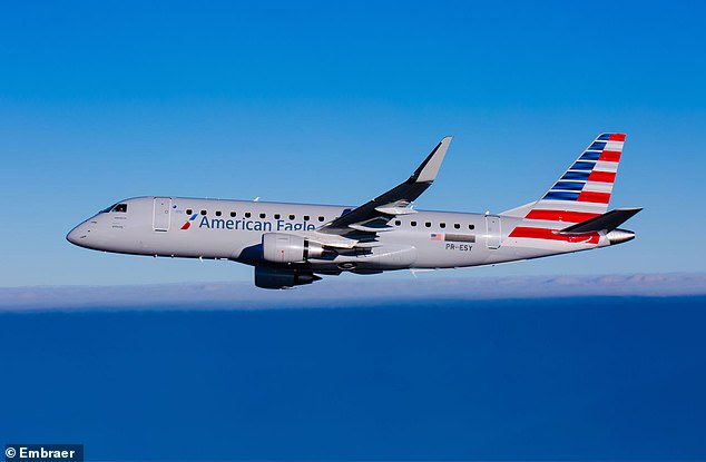 All 74 passengers and crew on board landed safely at Pittsburgh International Airport. Stock photo of an Embraer 175 regional jet