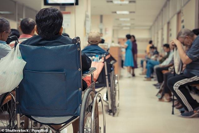 An estimated 6.34 million people were on NHS waiting lists for 7.54 million treatments at the end of October, latest figures show (file image)