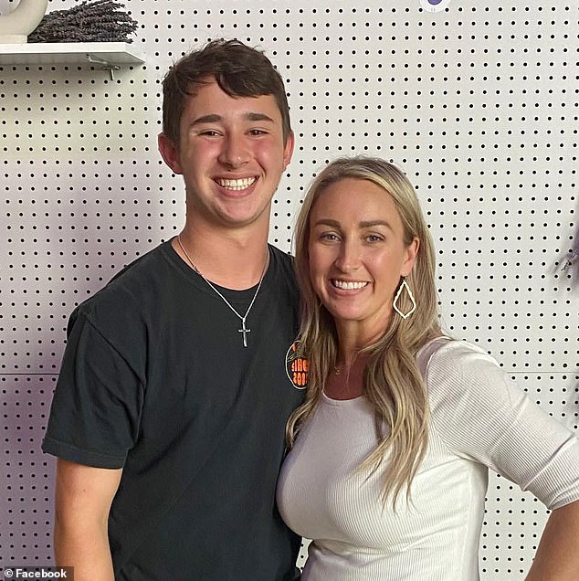 The pair were on their way to a Kansas City Chiefs game after Barnett surprised her son with tickets for his 18th birthday.