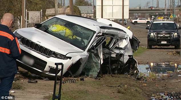 The family was on their way to church on Sunday, December 15, when a speeding car collided with their Jeep as they crossed an intersection in Turlock, California.