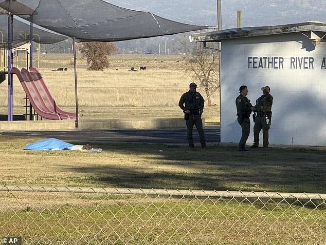 According to Sheriff Honea, deputies arrived on scene and found the suspected shooter with a self-inflicted gunshot wound and a handgun near the playground equipment.