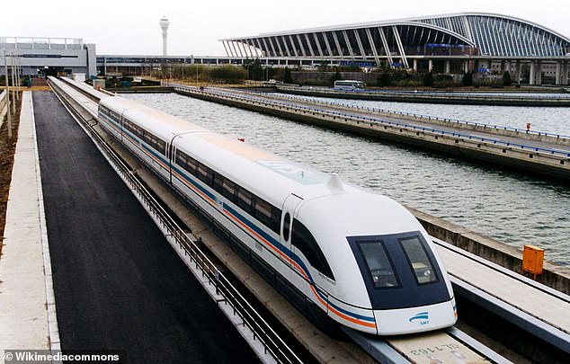 China already has the world's first commercial maglev system. Shanghai Maglev (photo), opened more than twenty years ago, is still the fastest commercial train in the world