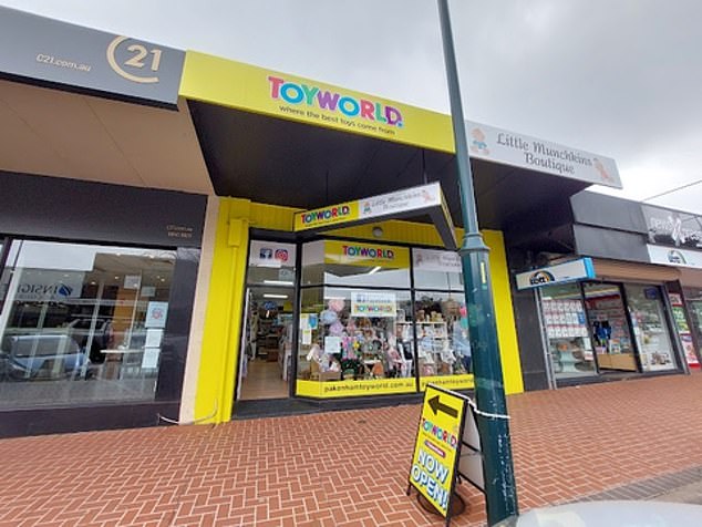 A mystery family paid for dozens of shoppers at Toyworld Pakenham, east of Melbourne.