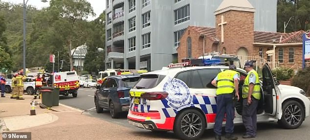 Police have been called after reports of explosions and a fire at two office buildings in Gosford on the New South Wales Central Coast.