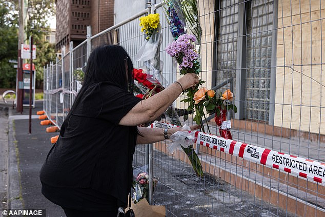 Locals were seen laying floral tributes at the bombing site over the weekend and more than 1,000 people are expected to visit the synagogue on Sunday to demonstrate against antisemitism.