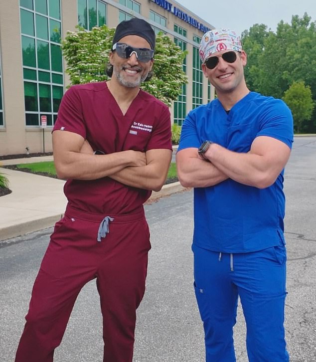 In a TikTok video with 25,000 views, Dr. Hasan (pictured left) shared that taking certain medications with food can delay absorption, making them less effective.