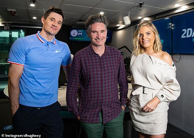 Millions of dollars were reportedly spent to save Hughesy, Ed and Erin's breakfast show, but nothing could be done to keep it on the airwaves and it was eventually axed in August. Pictured (left to right): Ed Kavalee, Dave Hughes and Erin Molan