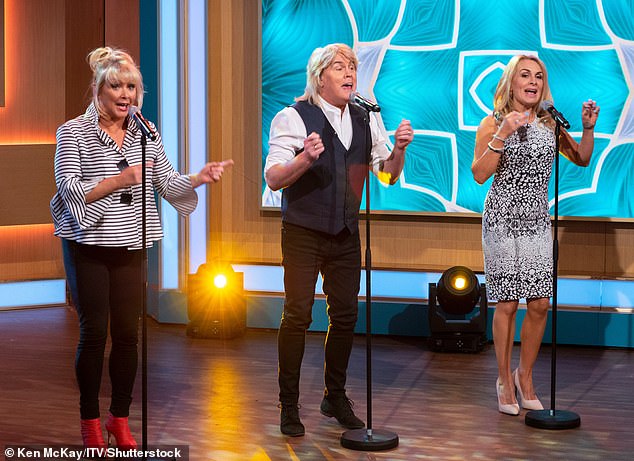 The Fizz performs Bucks Fizz's Eurovision Song Contest winning song, Making Your Mind Up