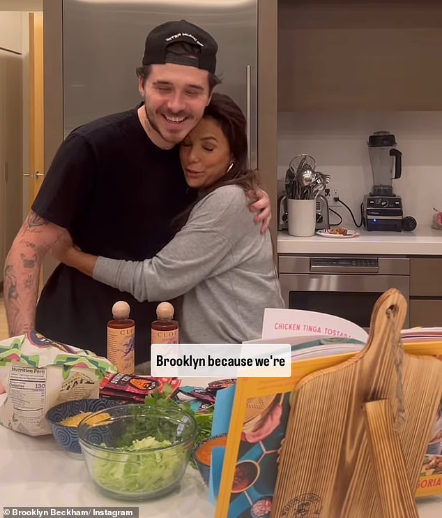 Eva's return to her new home in Spain comes just a week after she showed off her culinary skills alongside Brooklyn Beckham as they collaborated on a new video on Instagram.