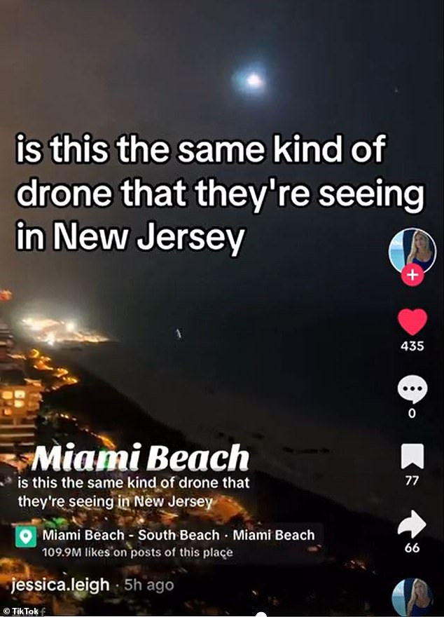 One TikToker spotted a drone approaching from the Atlantic Ocean, further fueling fears