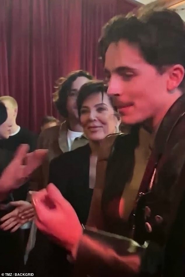 Fans are going wild after Kris Jenner randomly showed up in Kylie Jenner's latest video with boyfriend Timothee Chalamet