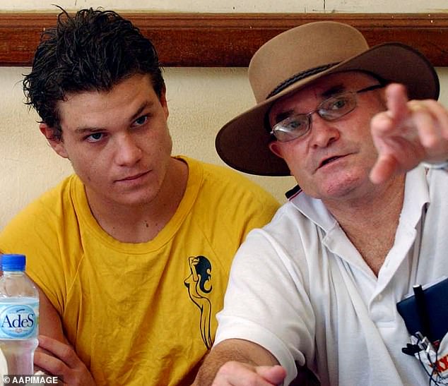 Scott Rush (pictured left) with his father Lee Rush, who tipped off the Australian Federal Police about his son's drug trafficking plot.