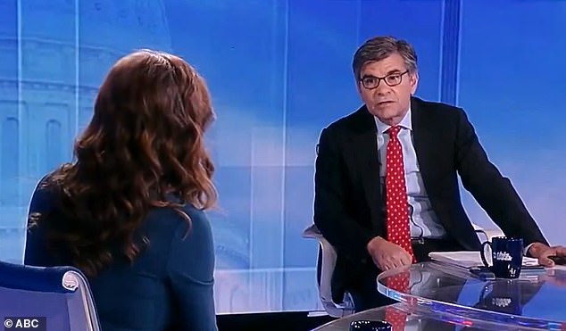 During the interview, Stephanopoulos put press. Nancy Mace under pressure after endorsing Trump, saying: 'Judges and two separate juries have found him liable for rape and for defaming the victim of that rape.'