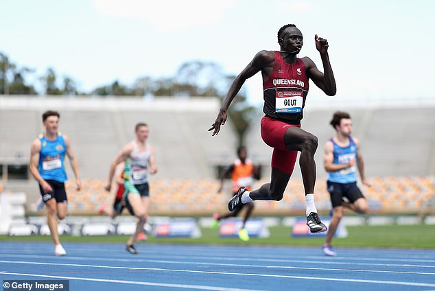 The 16-year-old ran an impressive time of 10.04 in his 100m final, but the illegal 3.4m/s tailwind ensured his time was not added to the history books.