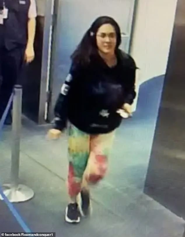 Kobayashi, 30, was caught on security camera footage getting off a plane at LAX just before 10 p.m. on November 8, but police say she is 'voluntarily missing'