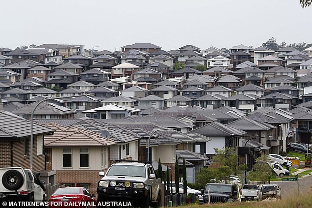 Box Hill, in Sydney's northwest, 30 miles from the CBD, resembles Mickleham with its sea of ​​black roofs and little greenery.