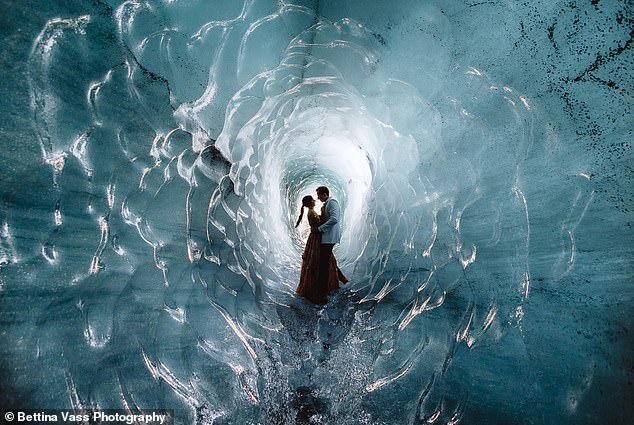 Photo of the Year went to Bettina Vass Photography in Iceland with her stunning image of a couple getting married on top of a glacier