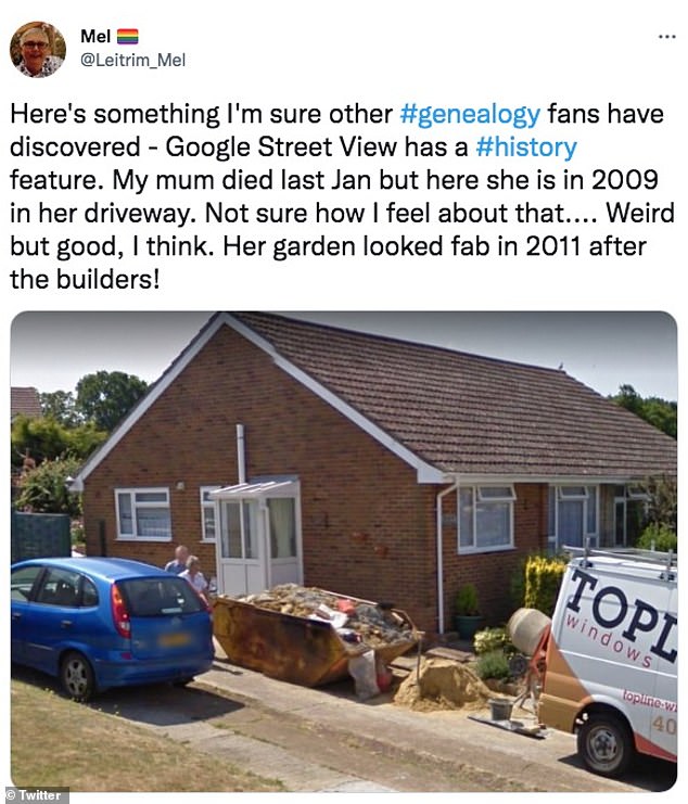 Grieving families have found solace in photographs of their loved ones on Street View. One found his late mother, who died in January 2022, during a period when the front of her house was being renovated.