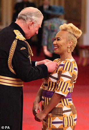 Kind words: Emeli received her MBE in 2018 from the then Prince Charles for her services to music.