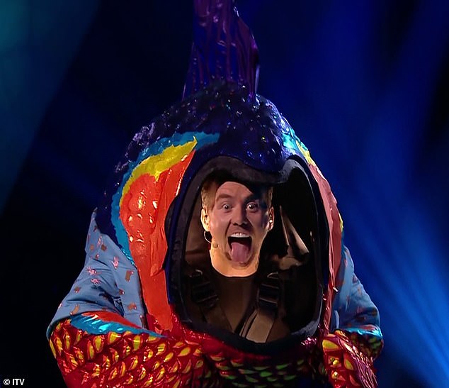 For Danny, winning ITV's flagship show made it a hat-trick this year after winning The Masked Singer (pictured as Piranha) and landing a spot as a judge on The Voice.