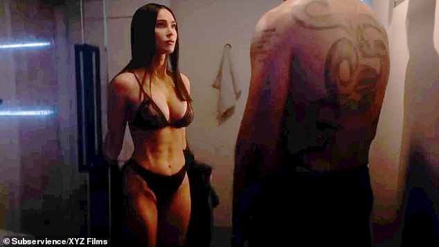 Megan Fox played a robot called Alice in the sci-fi thriller Subservience and strips naked in a series of jaw-dropping sex scenes.