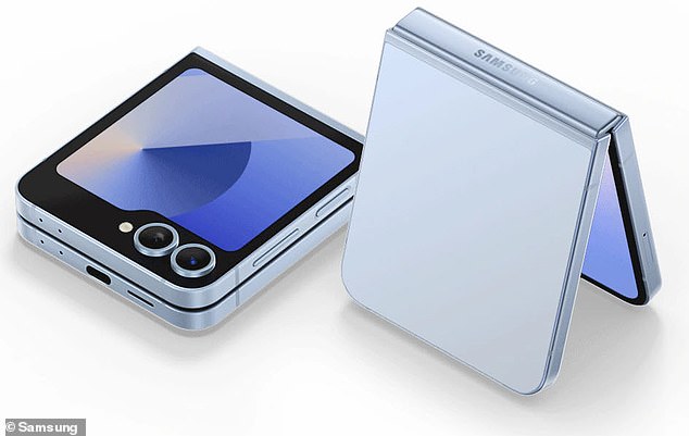 The impression of ChatGPT is similar to that of its rival Samsung Galaxy Z Flip, which was first launched in 2020. Pictured is the Samsung Galaxy Z Flip 6, launched in 2024.