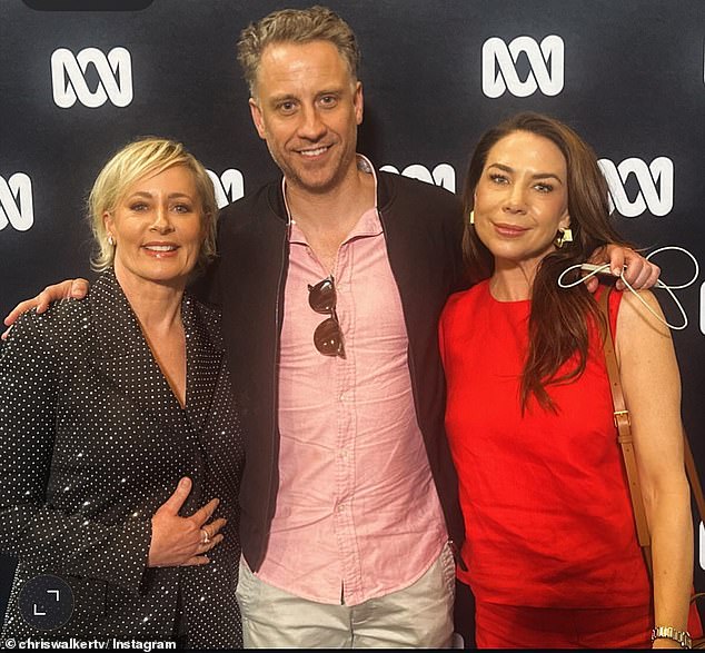 The Nova radio star (right) was photographed with award-winning television producer and TV star Amanda Keller (left) on the red carpet in an image shared on Chris' Instagram.