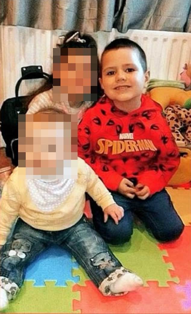 The heartbreaking last photo of Kyran Durnin (pictured right) shows the eight-year-old smiling alongside his two brothers before he was reported missing.