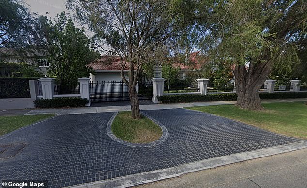 Paul Holmes à Court and his wife Zara won a city battle to remove a peppermint tree (pictured) from the entrance of their $20 million mansion.